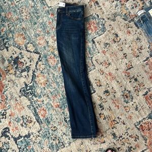 9/10 long straight dark wash